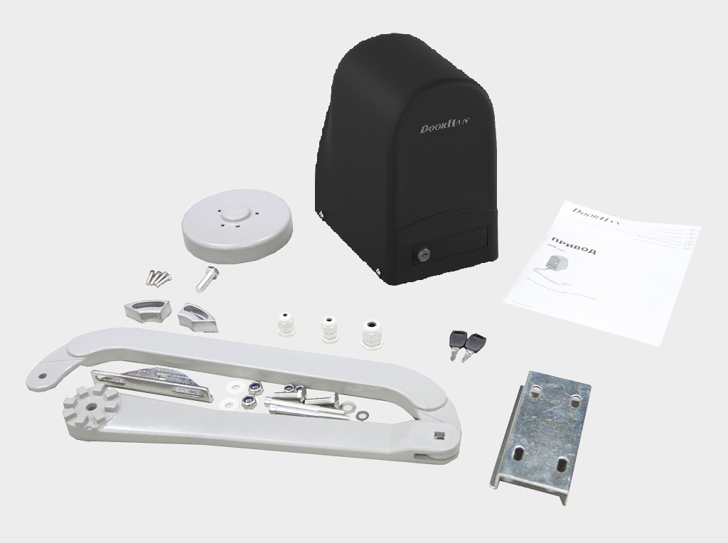 带内置控制单元的主驱动器、从驱动器、两套杠杆、紧固件。